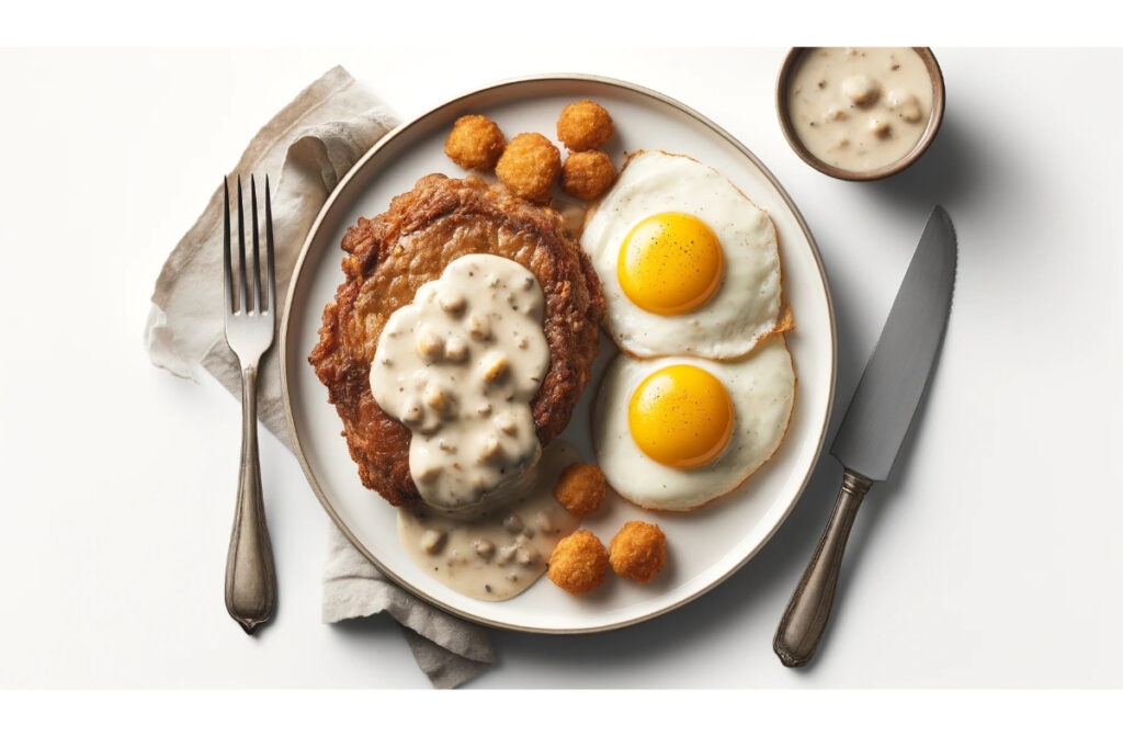 Country-Fried Steak and Eggs