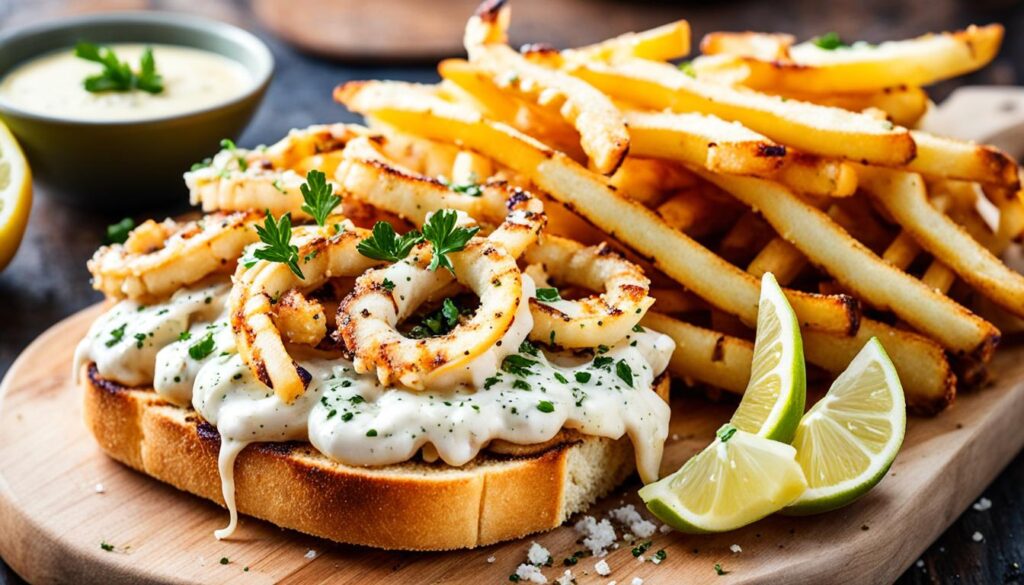 Grilled Calamari Sandwich