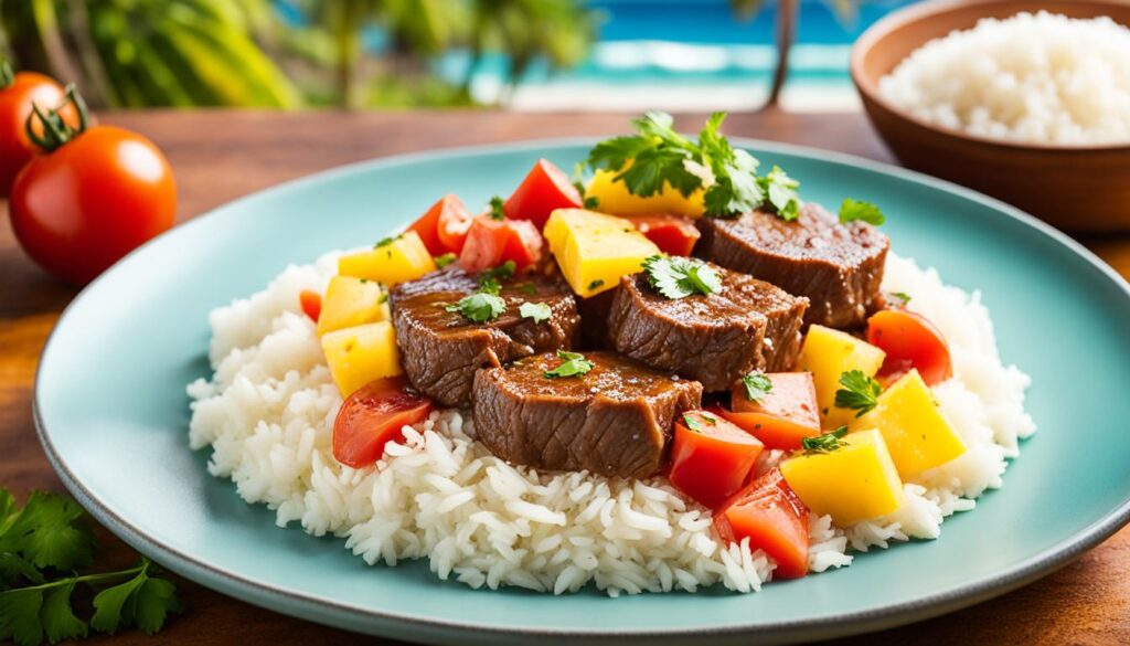 Hawaiian tomato beef recipe