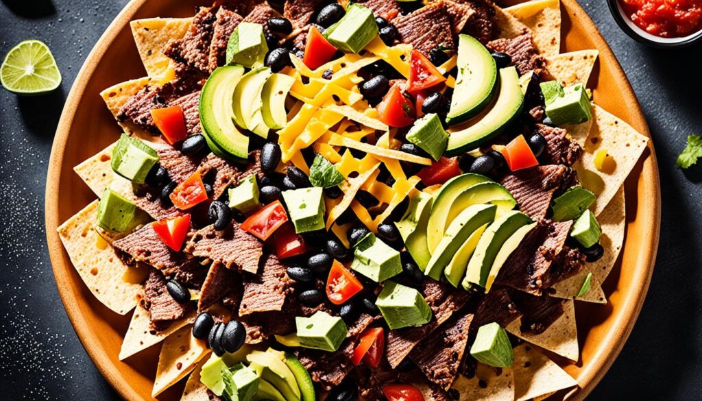 High Protein Beef Nachos