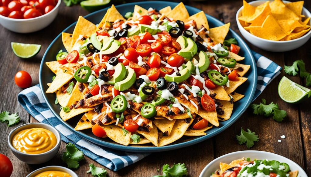 High Protein Nacho Platter