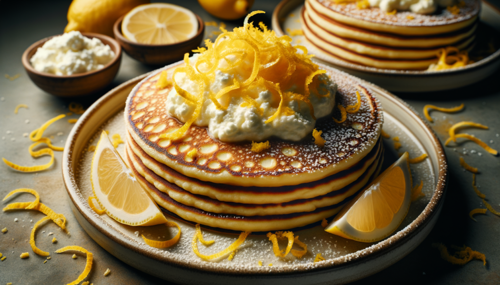 Authentic Italian Ricotta Pancakes with Lemon Zest