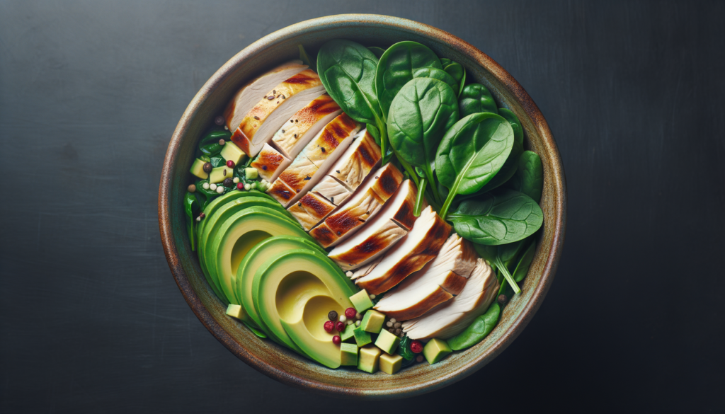 Avocado and Spinach Chicken Bowl