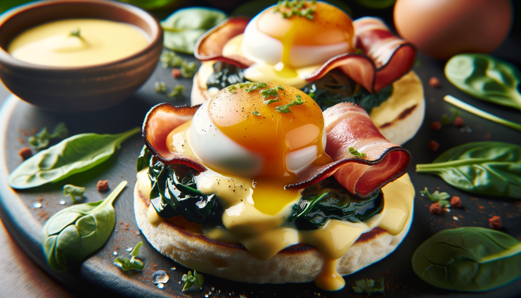 Italian Eggs Florentine with Pancetta