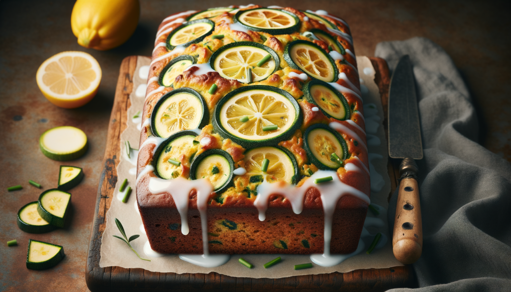 Italian Zucchini Bread with Lemon Glaze