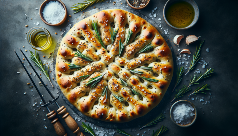 Ligurian Focaccia with Rosemary and Sea Salt