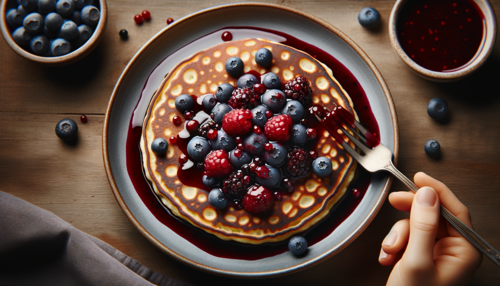 Mediterranean Pancakes in Berry Sauce