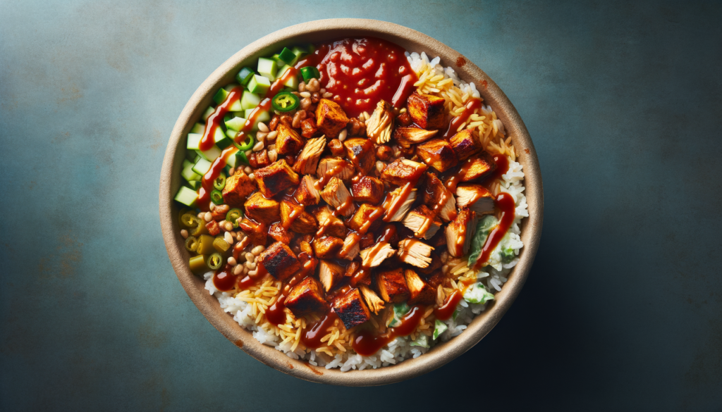 Spicy Chipotle Chicken and Rice Bowl with Homemade Sauce Recipe